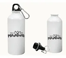 Creative Dons Fait Can Move Mountains Printed White Unbreakable Sipper Water Bottle for Adults With Straw Sports Water Bottle (600ml)-thumb1