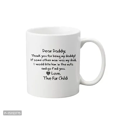 Creative Dons Dear Daddy Printed White Ceramic Coffee Mug Tea Cups 350ml-thumb0