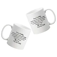 Creative Dons Dear Daddy Printed White Ceramic Coffee Mug Tea Cups 350ml-thumb1