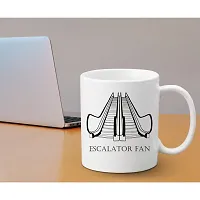 Creative Dons Escalator Fan Printed White Ceramic Coffee Mug Tea Cups 350ml-thumb2