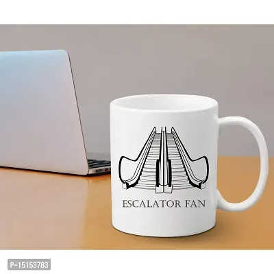 Creative Dons Escalator Fan Printed White Ceramic Coffee Mug Tea Cups 350ml-thumb3