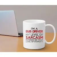 Creative Dons I'm Bus Driver Printed White Ceramic Coffee Mug Tea Cups 350ml-thumb2