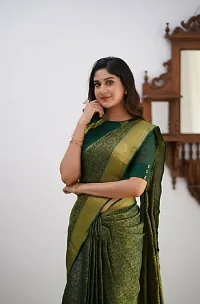 Classic Art Silk Jacquard Saree with Blouse piece-thumb4