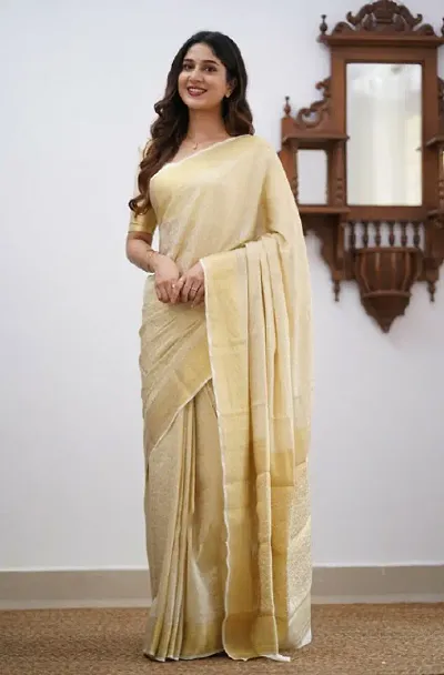 Classic Art Silk Jacquard Saree with Blouse piece