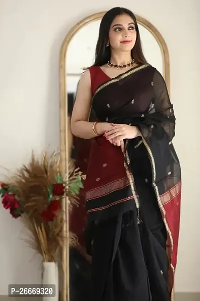 Classic Art Silk Saree with Blouse piece for Women