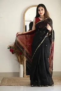 Classic Art Silk Saree with Blouse piece for Women-thumb3