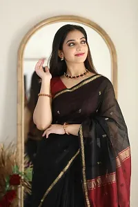 Classic Art Silk Saree with Blouse piece for Women-thumb4