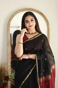 Classic Art Silk Saree with Blouse piece for Women-thumb1