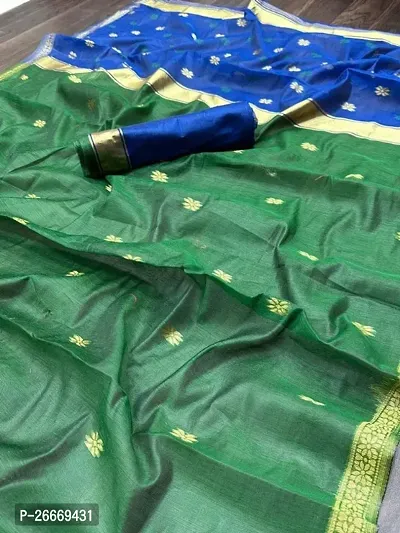 Classic Art Silk Saree with Blouse piece for Women-thumb3