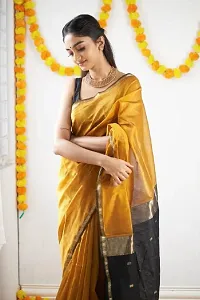 Classic Art Silk Saree with Blouse piece for Women-thumb1