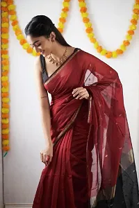 Classic Art Silk Saree with Blouse piece for Women-thumb4