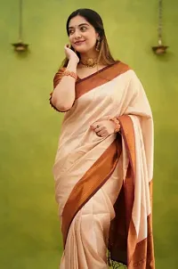 Classic Art Silk Jacquard Saree with Blouse piece-thumb2