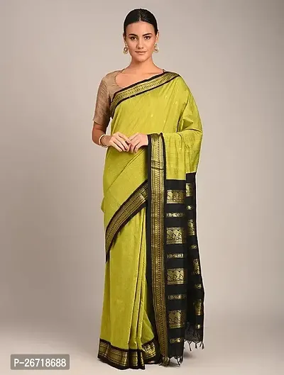 Soft Lichi Silk Saree Beautiful Jacquard Rich Pallu Design Work Zari Woven Saree With Blouse Piece-thumb0