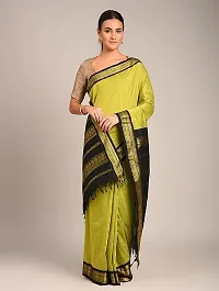 Soft Lichi Silk Saree Beautiful Jacquard Rich Pallu Design Work Zari Woven Saree With Blouse Piece-thumb3