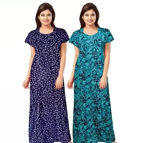 Elegant Nightdress For Women Pack of 2