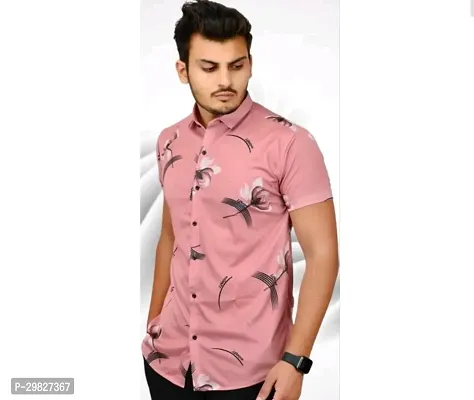 Stylish Multicoloured Cotton Blend Printed Casual Shirt For Men