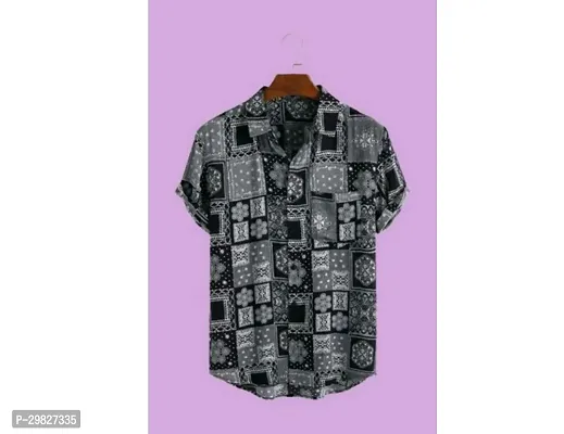 Stylish Multicoloured Cotton Blend Printed Casual Shirt For Men-thumb0