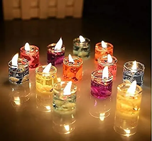 Valentine, Christmas &amp; New Years Decorative Gel Candles