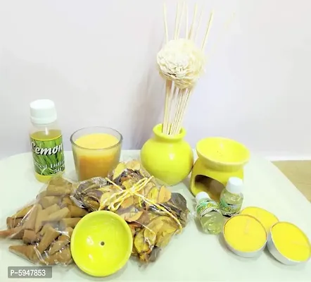 LemonGrass Fragrance Candles and Aroma Oils (Set of 13)-thumb2