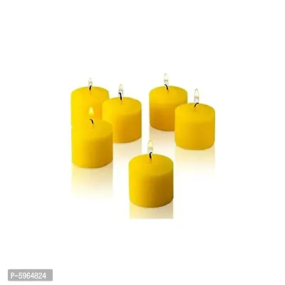 Lemon Fragrance Votive Candles (Pack of 6)-thumb3