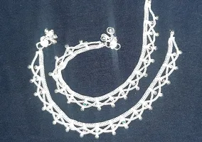 Beads Studded Silver Anklet for Women/Girls hellip;-thumb1
