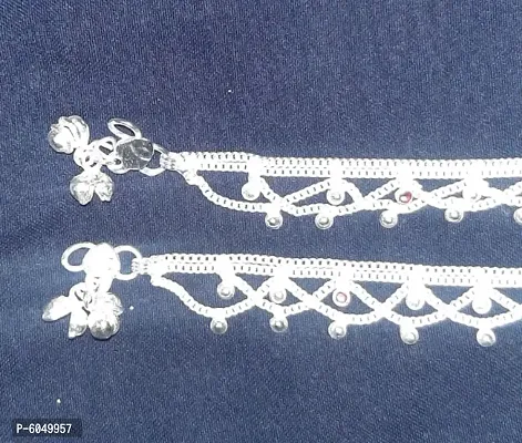 Beads Studded Silver Anklet for Women/Girls hellip;-thumb3