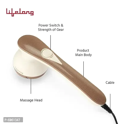 Electric Handheld Full Body Pain Relief Massager (Brown)-thumb2