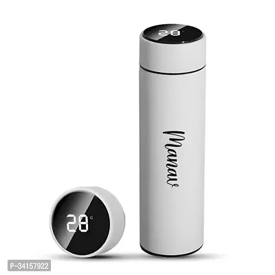 Useful Stainless Steel Smart Water Bottle With Smart LCD Temperature Touch Screen- 500 ml-thumb0