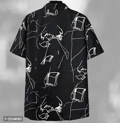 Stylish Men Lycra Blend Regular Fit Casual Shirt-thumb3