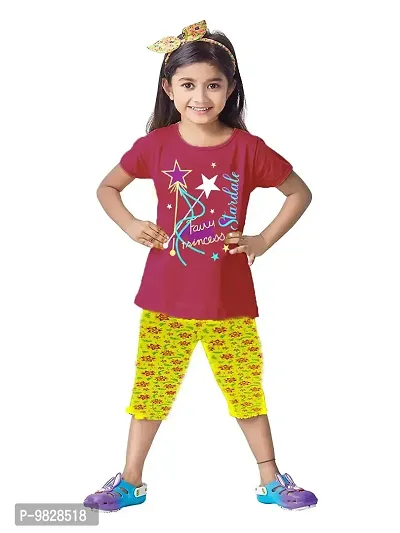 APN GIRLS COLOR CAPRI SET DRESS (9-10 Years, PACK OF 5)-thumb3