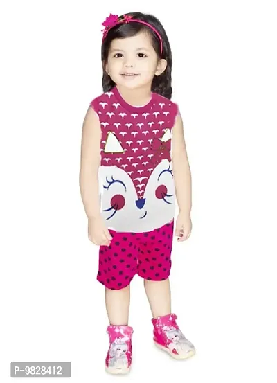 APN UNISEX SLEEVELESS T-SHIRT&SHORTS SET DRESS (12-18 MONTHS, MULTICOLOR)-thumb3