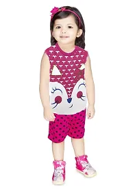 APN UNISEX SLEEVELESS TSHIRT SHORTS SET DRESS (3-4 Years, MULTICOLOR)-thumb2