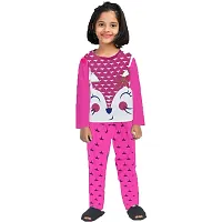 Classic Cotton Printed Top With Bottom Set For Girls , Pack of 3-thumb2