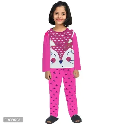 Classic Cotton Printed Top With Bottom Set For Girls , Pack of 3-thumb3
