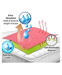 Naughty baby Waterproof  Washable Instadry Extra Absorbent Baby Dry Sheet  Bed Protector / Crib Sheet 0-6 month baby-thumb2