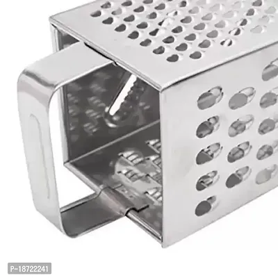 Oc9 Stainless Steel 8 in 1 Slicer/Grater  Utility Pakkad  Roti Chimta/Cooking Tong for Kitchen Tool Set-thumb2