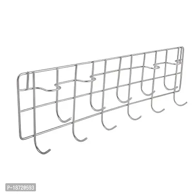 Oc9 Stainless Steel Plate Stand/Dish Rack Steel  Chakla Belan Stand  Hook Rail for Kitchen-thumb5