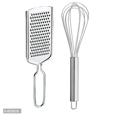 Useful Stainless Steel Cheese Grater And Egg Whisk / Egg Beater For Kitchen