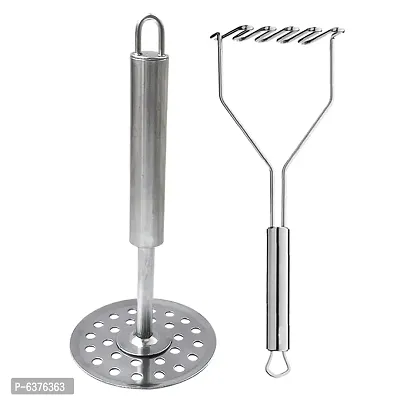 Useful Stainless Steel Potato Masher / Pav Bhaji Masher / Vegetable Masher For Kitchen Tool Set-thumb0