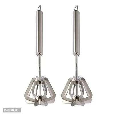 Useful Stainless Steel Hand Blender / Mathani For Kitchen-Pack of 2