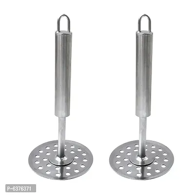 Useful Stainless Steel Potato Masher / Pav Bhaji Masher / Vegetable Masher For Kitchen Tool Set-Pack of 2