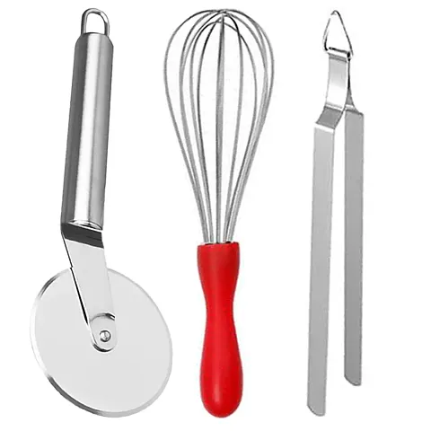 Combo of 3- Everyday Use Steel Kitchen Tools