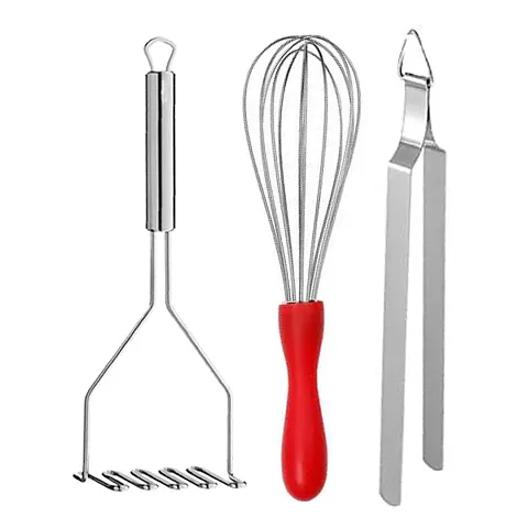 Combo of 3- Everyday Use Steel Kitchen Tools