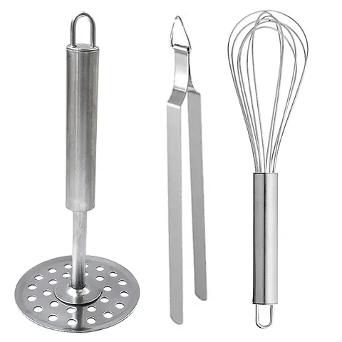 Combo of 3- Useful Steel Kitchen Tools