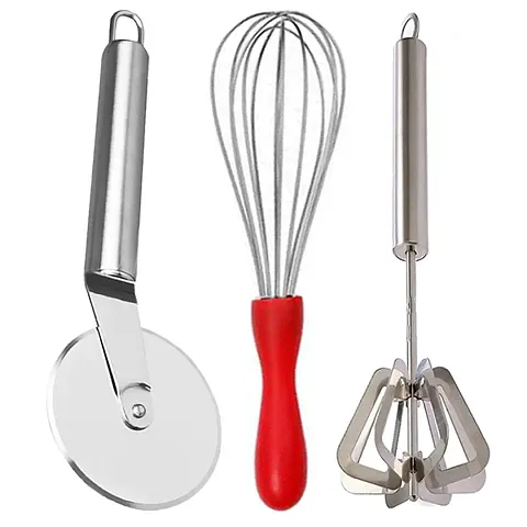 Combo of 3- Everyday Use Steel Kitchen Tools