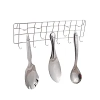 Oc9 Stainless Steel Wall Mounted Ladle Hook Rail for Kitchen-thumb2