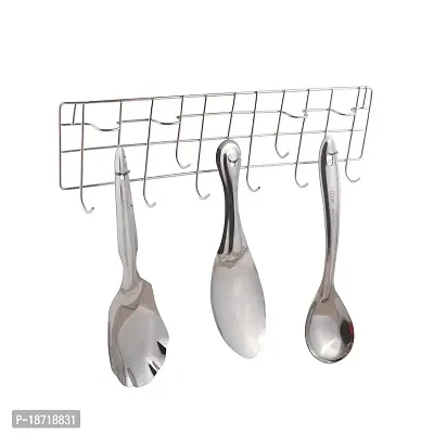 Oc9 Stainless Steel Wall Mounted Ladle Hook Rail for Kitchen-thumb3