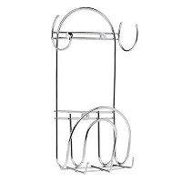 Oc9 Stainless Steel Glass Stand/Glass Holder  Chakla Belan Stand  Hook Rail for Kitchen Rack-thumb2