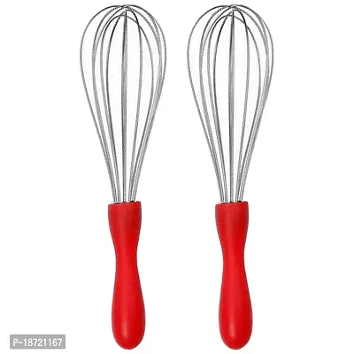 Oc9 Stainless Steel Egg Whisk, Egg Beater, Whisker (Pack of 2) for Kitchen