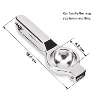 Oc9 Stainless Steel Lemon Squeezer  Pizza Cutter  Roti Chimta for Kitchen Tool Set-thumb2